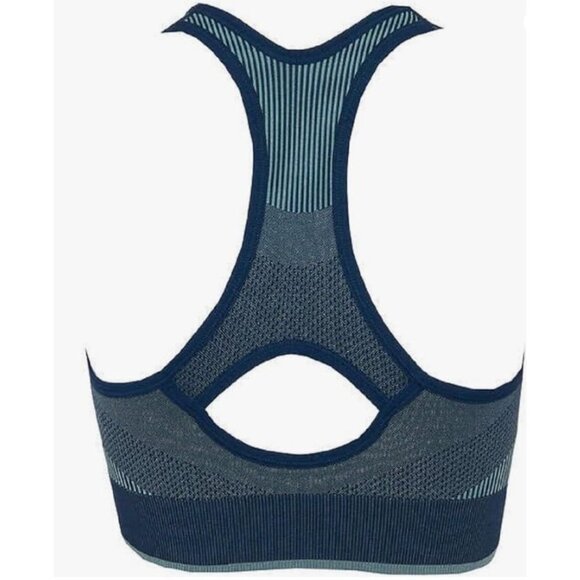 Puma Women's Blue Combo Seamless Medium Support Sports Bra Size Large - Picture 3 of 11